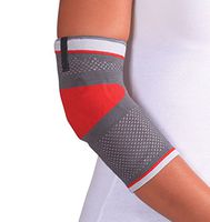 ORTONYX Tennis Elbow Support Brace Compression Sleeve - L Gray/Red