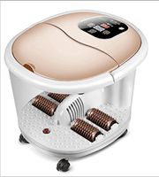 Foot Massager Deluxe Electric Circulation Leg Foot Massager Shiatsu Automatic Heating Massage Foot Bath