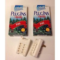 Glade Plug Ins Pine Scent Air Freshener 6 Refills .17oz Each New In Box COMES WITH 2 PLUG IN WARMERS FREE