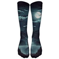 Alien Space Night Athletic Tube Stockings Women Men Classics Knee High Socks Sport Long Sock One Size