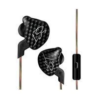KZ ZST Earbuds Dynamic Hybrid Dual Driver in Ear Earphones (with Mic, Black)