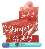 Smoking Brand 11/4 Thinnest Rolling Papers (50 Packs/Full Box) with Rolling Paper Depot Kewltube