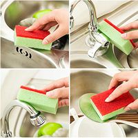 Lavany® 10PCS Cleaning Sponges Universal Sponge Brush Set Kitchen Cleaning Tools (A)