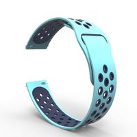 DDJOY Compatible Replacement for Withings Steel HR Sport Smartwatch 40mm/Samsung Galaxy Watch Active/Galaxy Watch 42mm/Verizon GizmoWatch Watch Band, 20mm Quick Release Watch Band (Aqua/Navy)