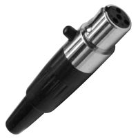 Seismic Audio - NEW 4 Pin XLR Mini Female with Rubber Grommet for Cable