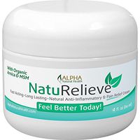 *Organic* Arnica & MSM Natural Pain Relief Cream 4 oz *Without All The Chemicals*. Topical Analgesic Reliever.