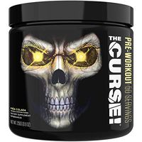 JNX Sports The Curse! Pre Workout Supplement - Intense Energy & Focus, Instant Strength Gains, Enhanced Blood Flow - Nitric Oxide Booster with Creatine & Caffeine - Men & Women | Pina Colada | 50 SRV