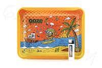 Bundle - 2 Items - OOZY Tobacco Rolling Paper Tray(7" x 11") with Patriot Disposable Lighter