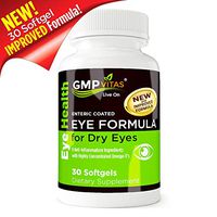 GMPVitas Enteric Coated Eye Vitamin Formula- High Potency Omega-3 Supplement with Lutein, Astaxanthin Hyaluronic Acid, Vitamin C and E