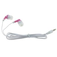 Wholesale Bulk Earbuds Headphones 100 Pack For Iphone, Android, MP3 Player (Pink)