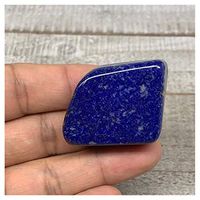 40.1g, 1.4"x1.2"x0.6", Natural Untreated Small Lapis Lazuli Tumbled Glassy Polished Gemstone, Freeform, Metaphysical, Healing Stone, F2861