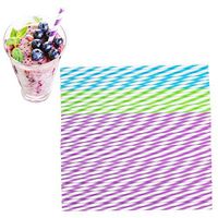 Flair (36 Pack) 10.5" Reusable Straws Eco Friendly Smoothie Straws For Tumbler Water Bottle Glasses Cups