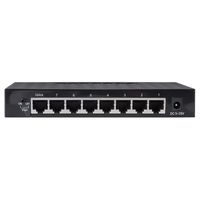 fosa 8 Ports Gigabit Ethernet Network Switch, 10/100/1000Mbps Ethernet Switches/Desktop Ethernet Splitter/Ethernet Hub/RJ45 Smart Network Switch(Black)