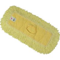 Rubbermaid Commercial 18-inch x 5-inch Trapper Looped End Dust Mop Head, Yellow, (FGJ15200YL00)