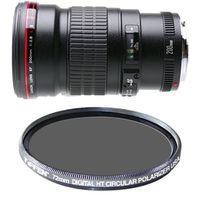 Canon EF 200mm f/2.8L II USM Telephoto Fixed Lens for Canon SLR Cameras w/ Tiffen Polarizer Filter