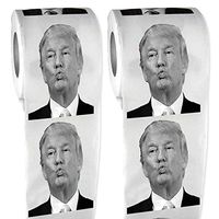 Gags Novetly Donald Trump Toilet Paper – Funny Political Humor Gag Gift - Trump's Funniest Tweets Roll - Bathroom Tissue 80 Sheets Per Roll - 2 Packs