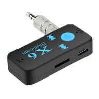 Sikye Wireless Mp3 Music Receiver,3.5mm X6 4.1 Aux Audio Receiver Mini Car Adapter