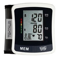FDA CERTIFICATED Wrist Blood Pressure and Heart Rate Monitor with WHO Hypertension, Irregular Heart Beat Indicators