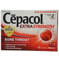 Cepacol Maximum Strength Throat Drop Lozenges, Cherry, 16 ct(Pack of 2)