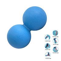 ZSZBACE Peanut Massage Ball- Double Lacrosse Massage Ball& Mobility Ball for Physical Therapy- Massage Tool for Myofascial Release- Muscle Relaxer, Acupoint Massage (Blue)