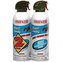 Maxell 190026 Blast Away Canned Air 154a Formula, 10 0z, 4-Pack