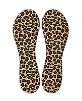 2 Pieces of Sponge High Heels Insoles to Prevent Heel Pain, Leopard Print