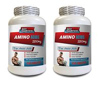 Muscle Strength Pills - TOP Amino ACIDS 2200 mg - Amino acids for Workout Recovery - 2 Bottles 300 Tablets
