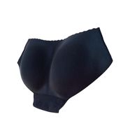 Women's Shaper Panties,Lady Padded Seamless Butt Hip Enhancer Underwear (Black, XL)