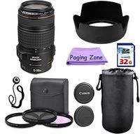 Canon EF-S 70-300mm is USM Camera Lens. PagingZone Deluxe Kit Includes, 3Piece Filter Set + Lens Case + Lens Hood + 32GB Class 10 Card. for EOS 6D, 70D, 5D MK II III, Rebel T3, T3i, T4i, T5, T5i SL1.