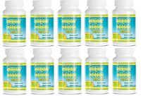 Super Colon 1800 Max Strength Weight Loss Detox Cleanse All Natural with Acai Fruit and Fennel Seeds1 Bottle 60 Capsules Per Bottle 10 Bottles