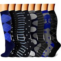 CHARMKING Compression Socks 15-20 mmHg is BEST Graduated Athletic & Medical for Men & Women Running, Travel, Nurses, Pregnant - Boost Performance Blood Circulation & Recovery(Large/X-Large,Assorted 6)