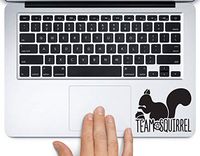 Team Squirrel Supernatural Printed Trackpad Clear Vinyl Decal Sticker Compatible with Apple MacBook Pro Air 11" 12" 13" 15" All Years Laptop Keyboard (13" MacBook Air)