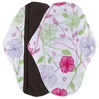 Reusable Bamboo Cloth Menstrual Pad, Washable Menstrual Panty Pad,Mama Sanitary Towel Pad,Light Incontinence Pads,Absorbent Cloth Sanitary Pad (Nighttime Use)