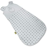 Nested Bean Zen Sack Classic - Adjustable Cotton Wearable Blanket | Baby Sleeping Bag (15-24 Months, This Way 'n That Way - Grey)