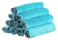 Set of 5 Bamboo Fiber Cleaning Cloth Eco Kitchen/Household/Dish Cloth Blue