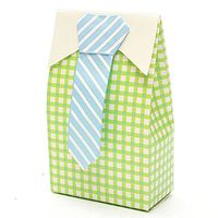 bromrefulgenc Candy Boxes,Candy Container hodler for Wedding Bridal Birthday Party Decors,5Pcs Striped Tie Bow Wedding Baby Shower Party Candy Gift Box Favors Bag - Stripe Tie