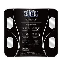 Luckya Weighing Scale High Precision Bathroom Scales, Smart Body Scale Digital Human Weighing Scale, 180Kg/400Lb Black