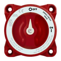 BLUE SEA SYSTEMS BS-9003E / E Ser. Batt Sw 1 Ckt On-Off Red