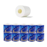 Lanhui 10Roll Toilet Paper Of Wasshroom Hollow Replacement Paper Hand Towels Home Kitchen Affordable Loaded High Capacity (Blue)