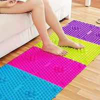 Shower Foot Massage Mat,Relieve Plantar Fasciitis Acupressure Massage Mat,Improve Circulation,Outdoor Activity Carpet,Hard Bath Mat (1Green)