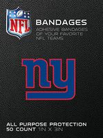 NFL Officially Licensed Bandages, 1"x3", 50/box (New York Giants)