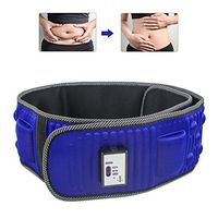 POEO Electric Waist Massager Cordless Vibrating Slimming Belt Exerciser Leg Belly Fat Burning Heating Weight Loss Abdomen Massager Abdominal Trainer