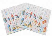60 Counts Creativite Funny Disposable Napkins for a Wedding or Tea Party Creative Napkins(Rocket)