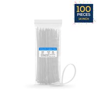 Zip Ties Nylon Vettora Cable Tie, | Usable For Different Purposes For Indoor And Outdoor, Heavy Duty | Available In Two Colors Black And White With Different Sizes (14 Inches, Black 100 Packs)