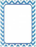 Blue Chevron Stationery Printer Paper 26 Sheets
