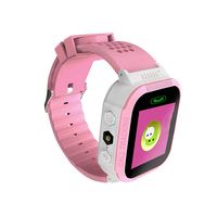 GCARTOUR Kids Waterproof Smart Watch for Girls Boys Students Wrist Watch Locator Tracker SOS Phone Call Anti-Lost SIM TF Card Support (Pink, Free)