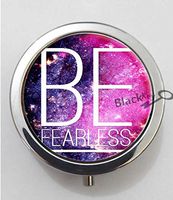 BlackKey Be Fearless 3-Compartment Decorative Pocket Gift Box Case Organizer for Pill, Color 1 -724