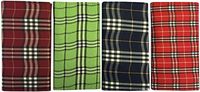 Scottish Plaid Rollup Double Pocket Tri Fold Pipe Pouch Asst Prints 1158