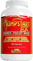 Jumpstart EX Energy, Focus & Mood Enhancer Nootropic Support Supplement (60 Capsule Bottle) by 4 Organics - Best Natural Energy Pill Booster - Long Lasting - No Jitters