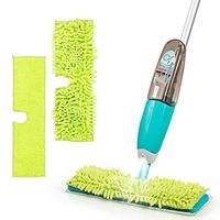 COSTWAY Microfiber Spray Mop for Floor Cleaning, Dry and Wet Cleaning, with 360 Degree Swiveling Head, 500ML （17oz）Refillable Bottle and 2 Washable Pads, Ideal for Hardwood, Laminate, Wood, Tile